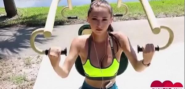  Workout Babe gets Exposed & Dicked Down